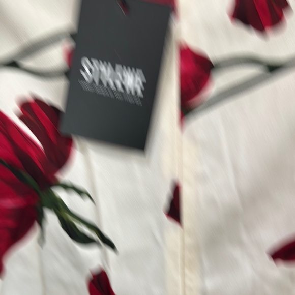 STYLEWE Red Sheath Maxi Dress Short Sleeve Wedding / C41 - Picture 5 of 6